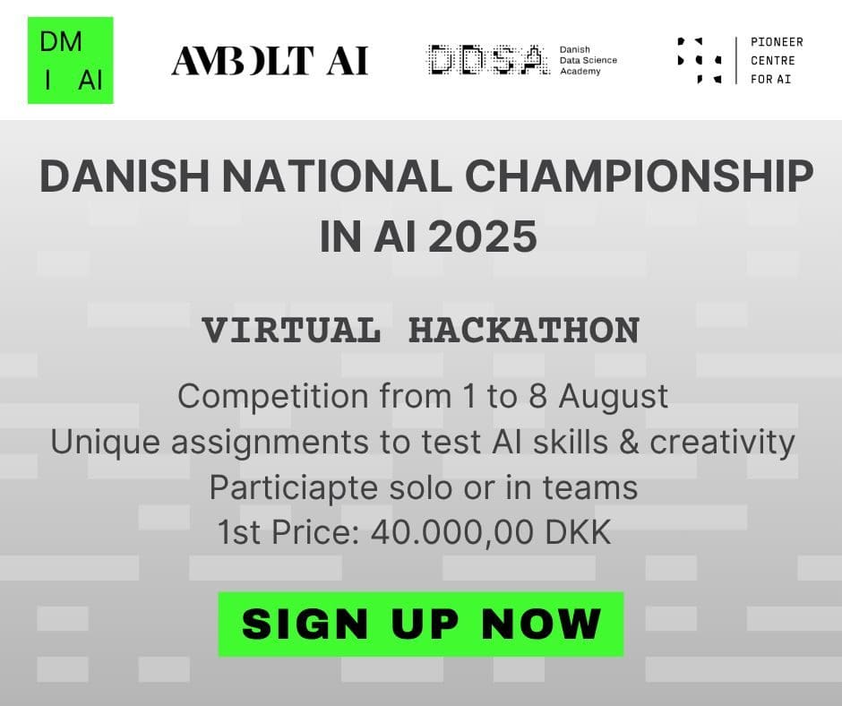 Danish National Champion in AI 2025 (DMiAI)